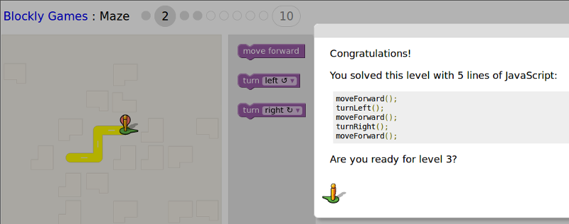 image screenshot of Blockly