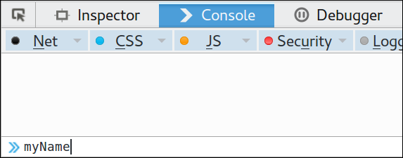 screenshot of console image