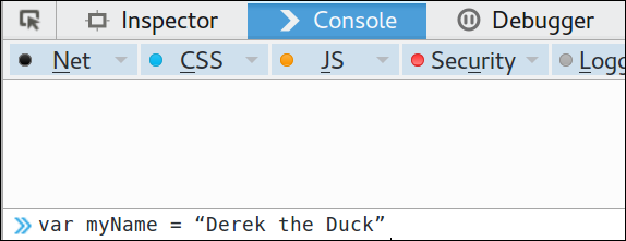 screenshot of console image